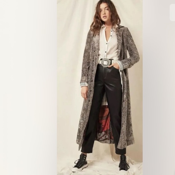 Free People Jackets & Blazers - Free People Soho Crushed Velvet Duster Trench Jacket